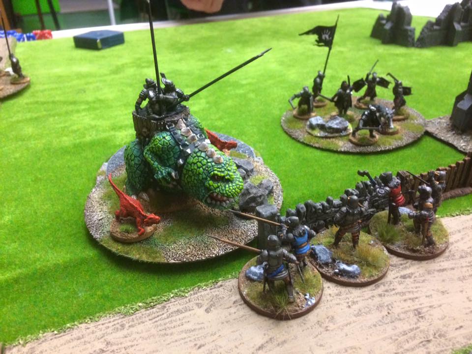 Wargames Brackley - a game of Dragon Rampant is pictured at a recent wargame in Brackley at the BAD Gamers