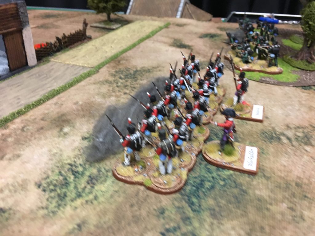 British Line Infantry under the command of Blackadder prepare to engage the French
